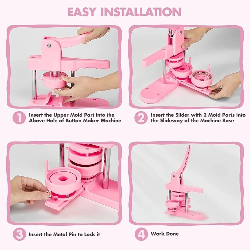 Устройство для изготовления пуговиц и значков 3-в-1 унисекс