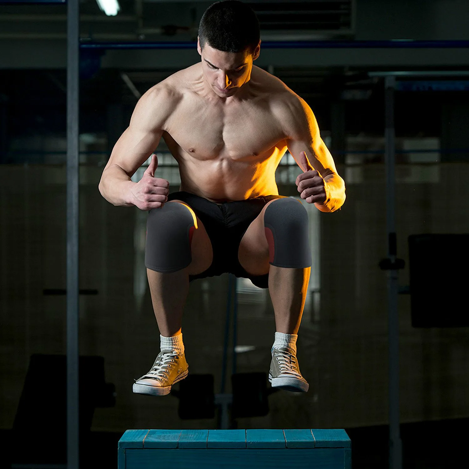 2 шт. профессиональные неопреновые спортивные наколенники 7 мм компрессионный