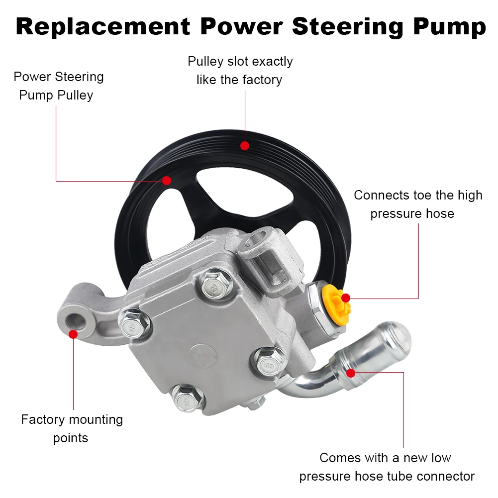 

Power Steering Pump 3.6L V6 with Pulley Power Steering Pump For Buick Enclave 2008-2017 Chevy Traverse GMC Acadia Saturn Outlook