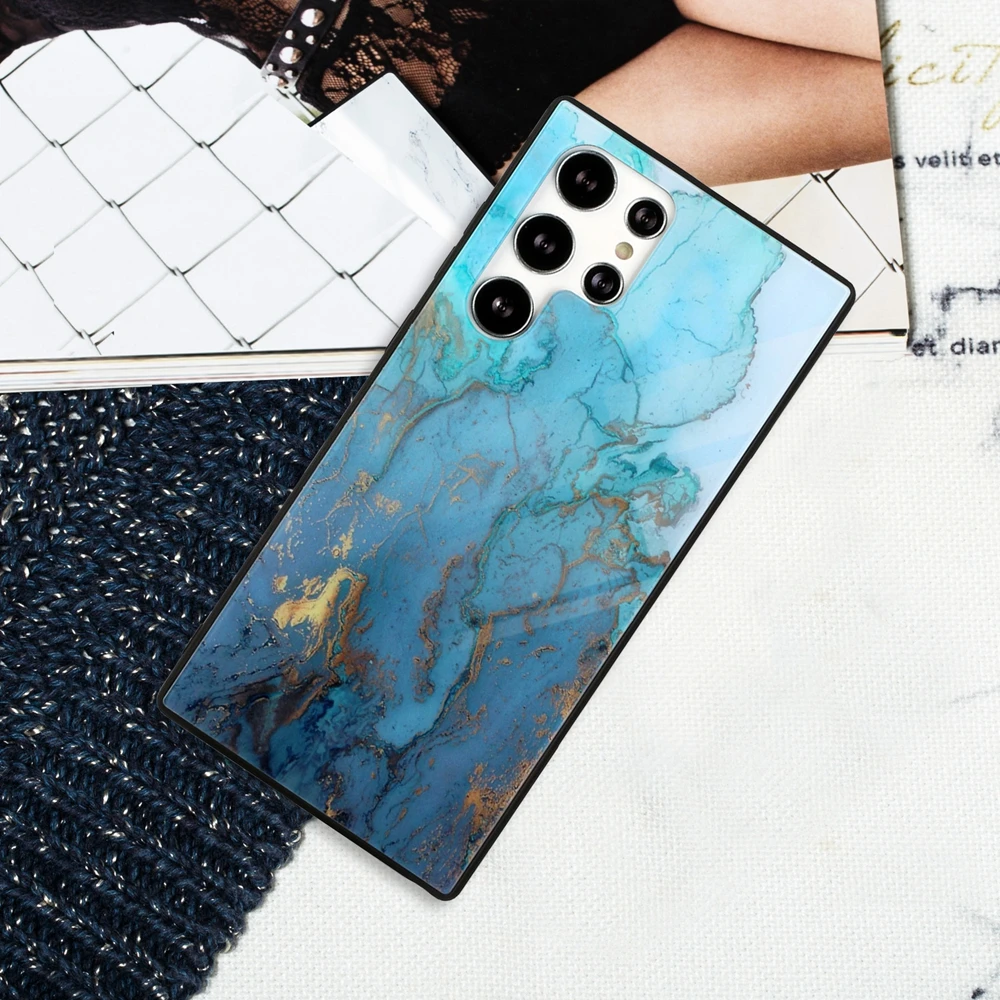 

Luxury Marble Case For Samsung Galaxy S22 Ultra S21 Plus Note 20 S20 A52 A32 A72 A12 A42 A71 A51 A81 A91 A70e Shockproof Cover