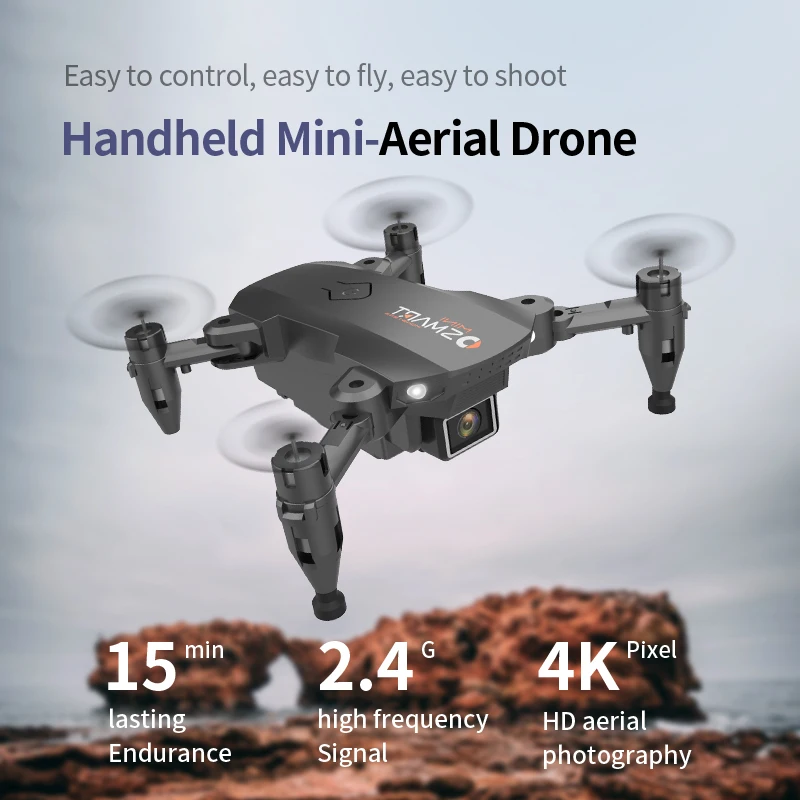 L23 Folding Remote Control Drone 4K Hd Aerial Photography Dual Camera Quadcopter Remote Control Aircraft Drone enlarge