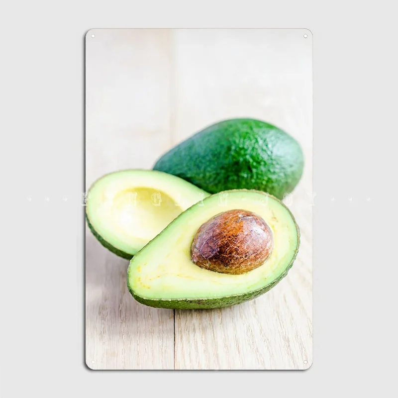 

Металлический плакат в виде авокадо, таблички, фотообои, жестяной плакат