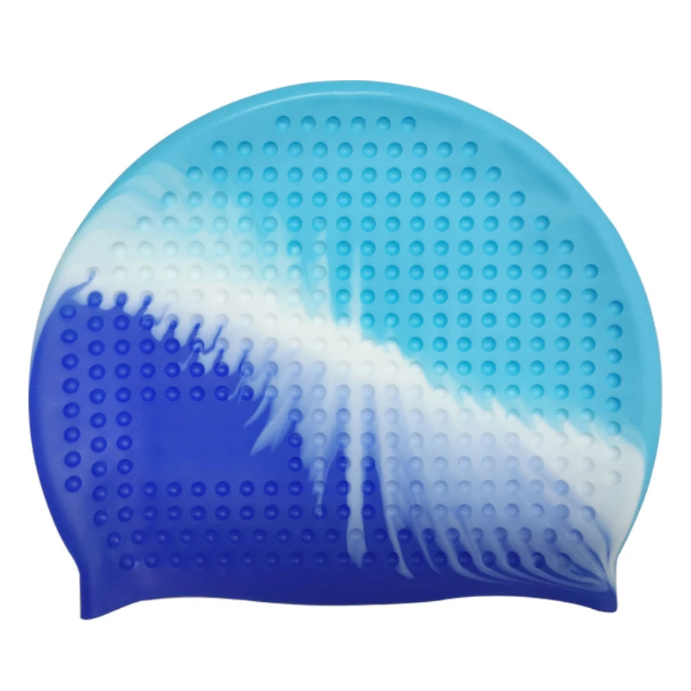 

Men Women Professional Silicone Swimming Cap Adults Swim Pool Waterproof Protect Ears Long Hair High Elastic Caps Diving Hat