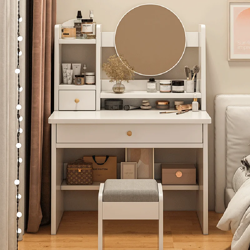 

Corner Mirror Dressing Table Mobile Black Bedroom Luxury Dressing Table Drawer Led Lights Tocador Maquillaje Home Furniture