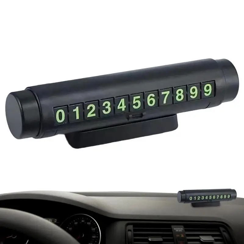 

Temporary Parking Card Metal Alloy Texture Auto Phone Number Card Plate Telephone Number Card Car Safety Hammer Car Styling