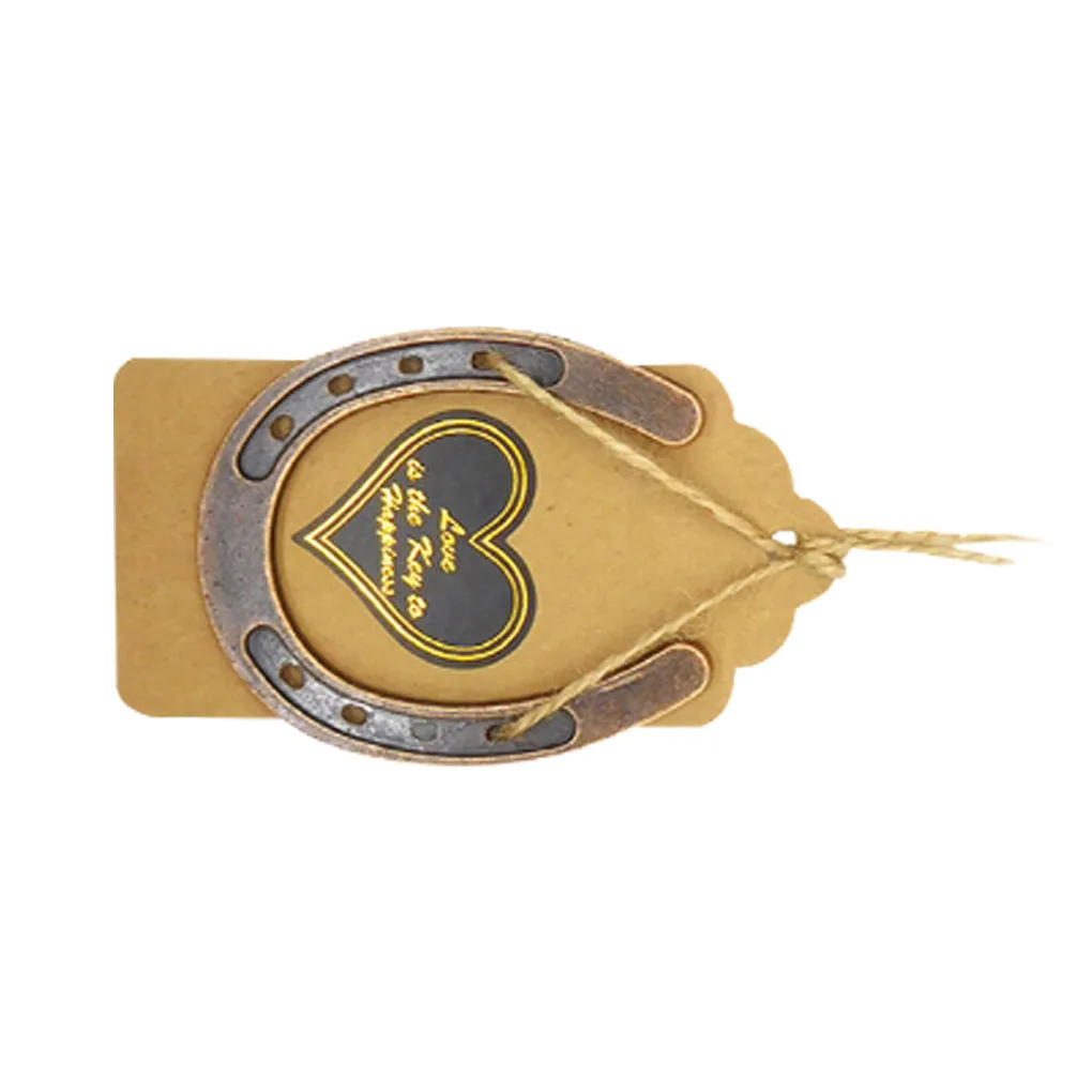 

10pcs Lucky Gift Metal Horseshoe Tag Hanging Craft Wedding Favors For Guest Birthday Anniversary Souvenir Wedding Party Supplies