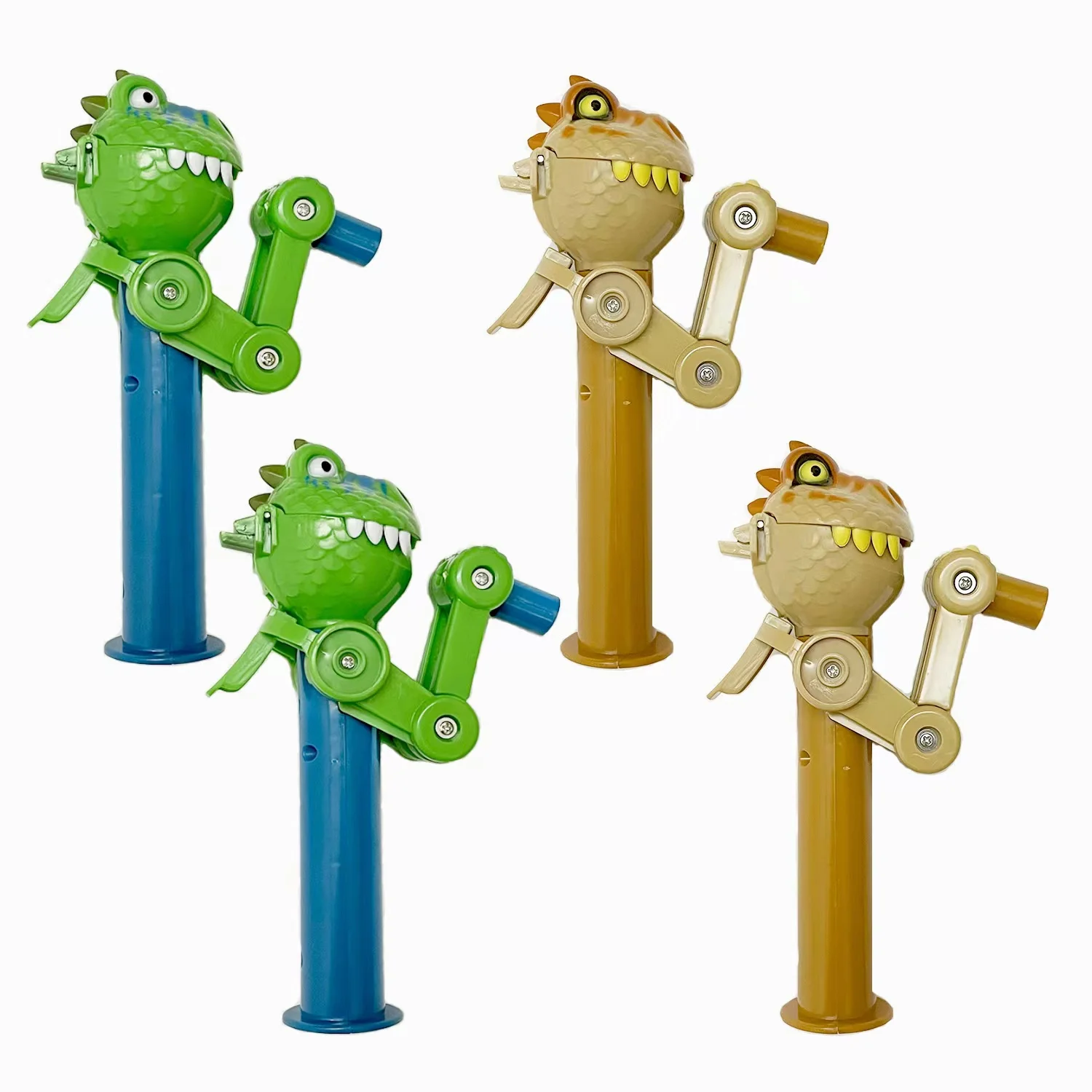

4 Pcs Big Mouth Dinosaur Catnip Ball Robot Lollipop Holder Novelty Relax Toy Cute Creative Gifts Lollipop cat toy catnip
