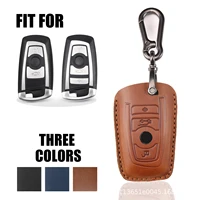 leather car remote key case cover fob for bmw f20 f30 g20 f31 f34 f10 g30 f11 x3 f25 x4 i3 m3 m4 1 3 5 series shell accessories