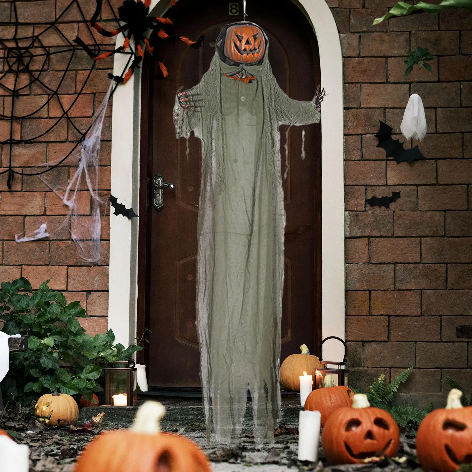 Подвесной Скелет Украшение В Виде Тыквы Хэллоуин Искусственный Ужас Реквизит