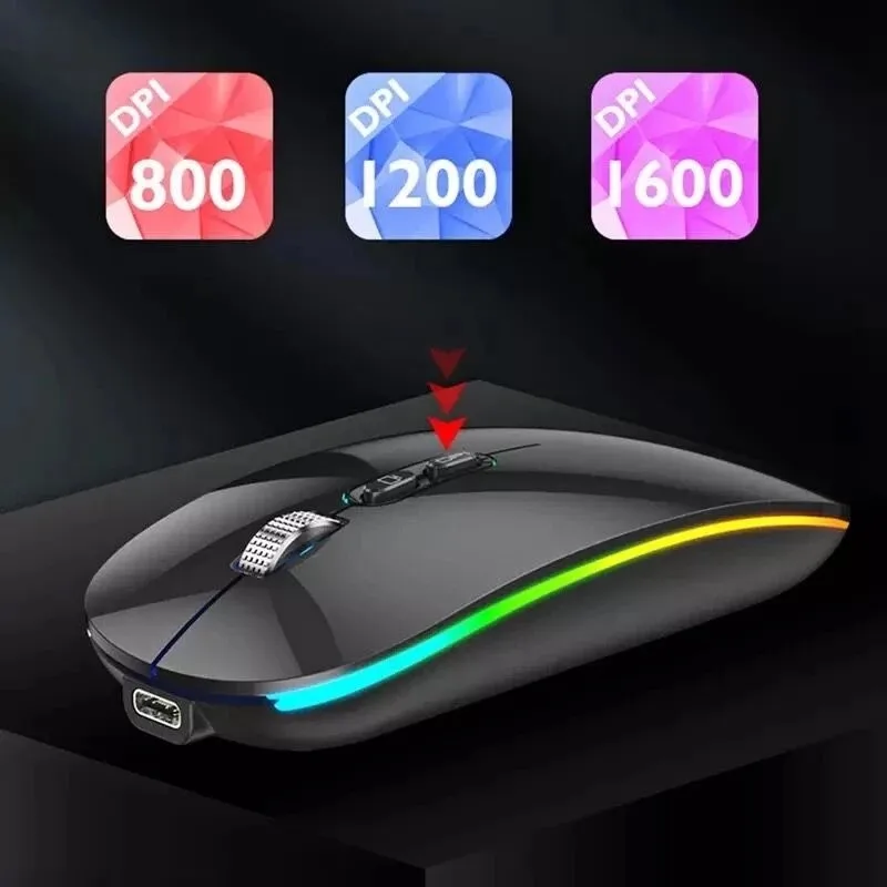 

2.4GHz Wireless Optical Mouse Gamer New Game Wireless Mice with USB Receiver Mause for PC Gaming Laptops