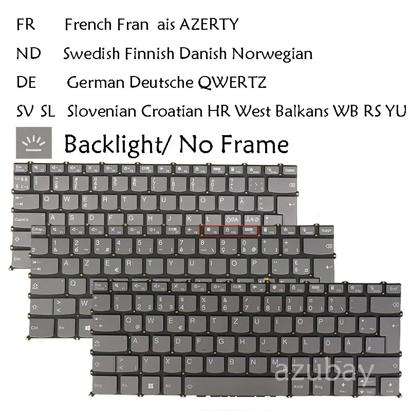 Клавиатура ноутбука с подсветкой для lenovo ideapad 5 14aba7 14IAL7 Slim 7 Pro-14IHU5 йога 6-13alc6 pr4sb