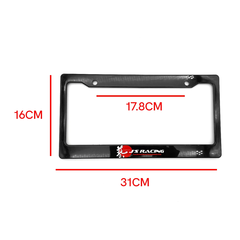 1 шт. модные бирки в стиле JDM значок JS RACING рамка для номерного знака автомобиля