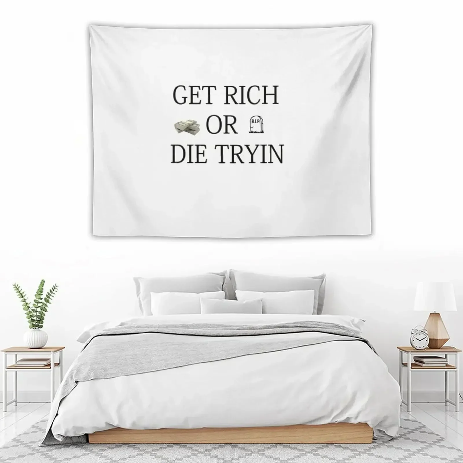 Get Rich or Die Tryin Гобелен Товары для дома Подвесной настенный гобелен