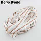 2-10 ярдов, белая лента цвета розового золота с зубцами, высококачественная металлическая молния 5 # для кошелька, сумки, шитья