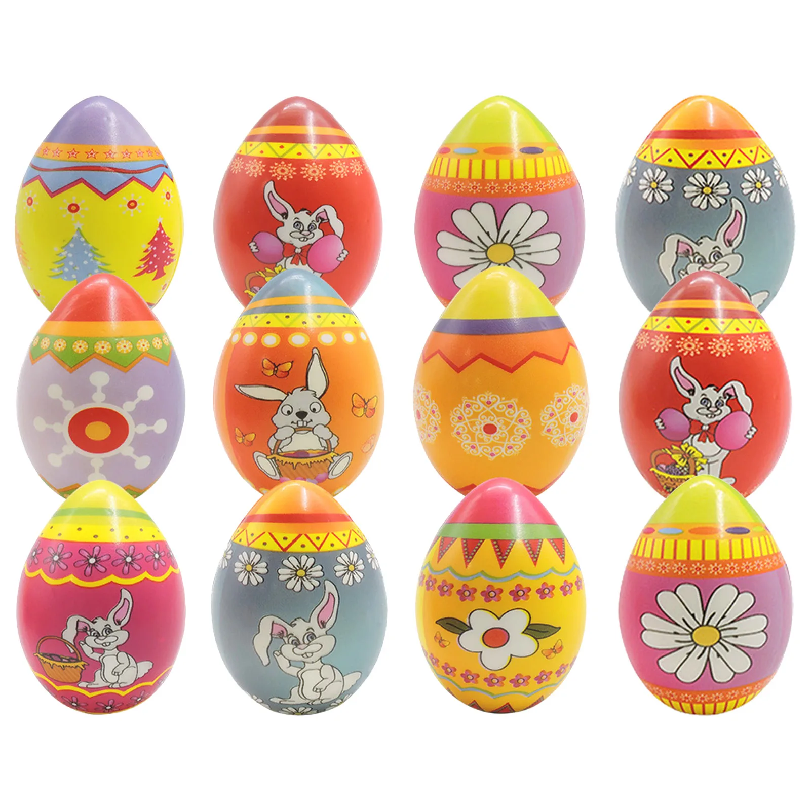 

Easter Eggs Lovely Easter Eggs Toy For Kids Colorful Eggs Anxiety Reducer Safe Soft Squeezing Balls Stress Relief For Kids Adult