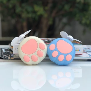 Image for D0AB Cat Paw Handheld Fan Cooling Fan Gift for Fri 