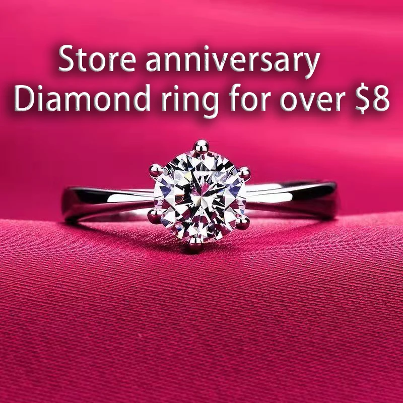 

FREE 1 Karat Diamond Rings Will Be Given If the Store Spends More than 8 Dollars!