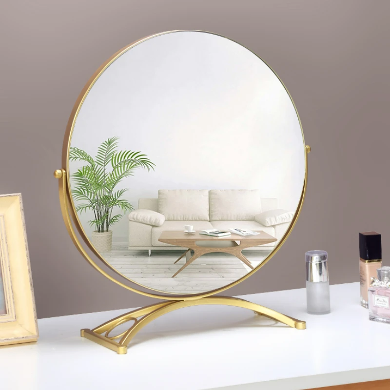 

Standing Desk Decorative Mirrors Simple Round Bedroom Decorative Mirrors Makeup Espejo Decorativo Home Decoration Luxury YY50DM