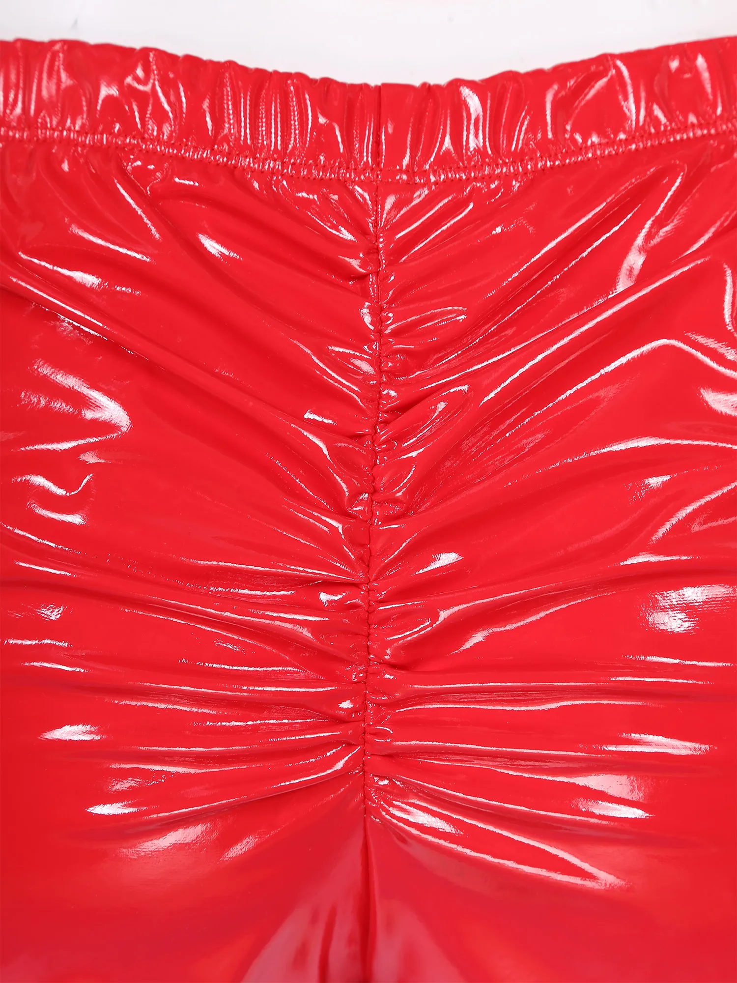 Tiaobug Womens Santa Claus 3Pcs V Neck Sleeveless Crop Tops Low Rise Booty Shorts Hat with White Feather Trim Christmas Costumes |