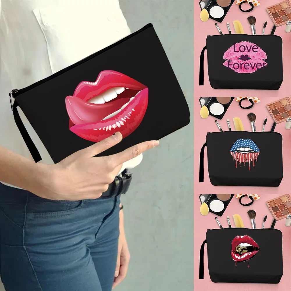 

Косметичка, Свадебный органайзер для косметики, Женский дорожный кошелек для туалетных принадлежностей, сумочка на молнии, чехол для каран...