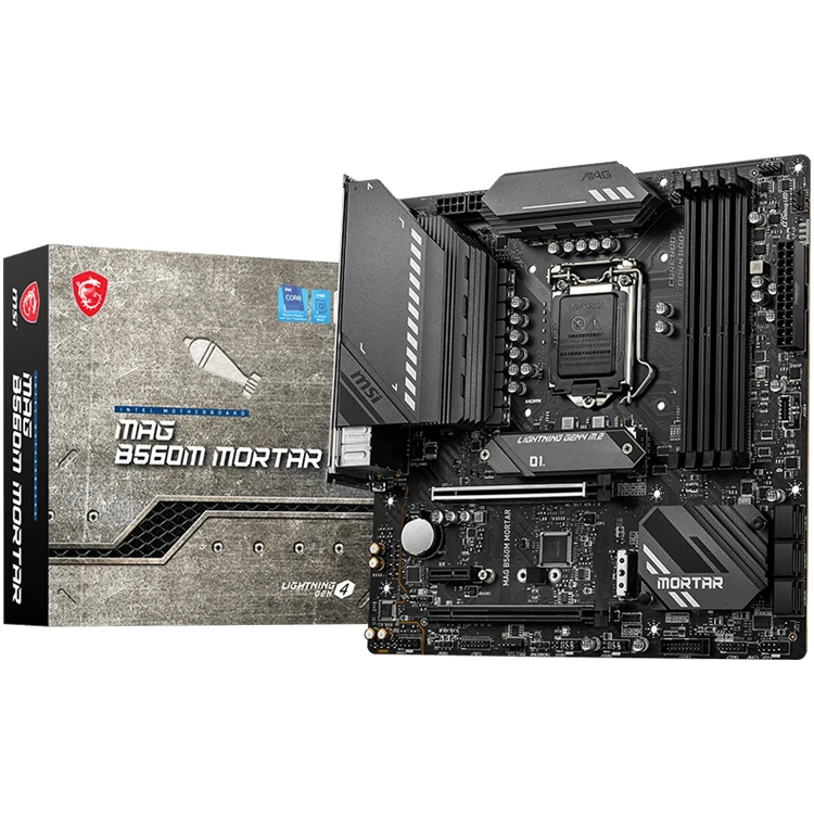 

msi MAG B560M MORTAR ddr4 intel motherboard LGA 1200 stat M-ATX motherboard