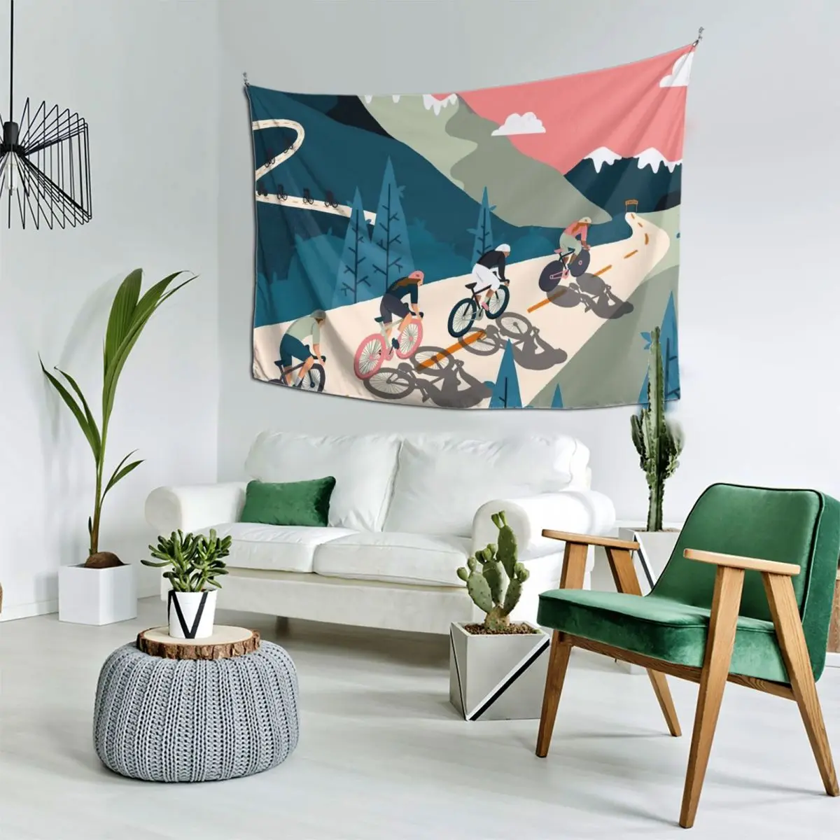 Цветочный Гобелен для комнатных растений декоративные настенные гобелены в