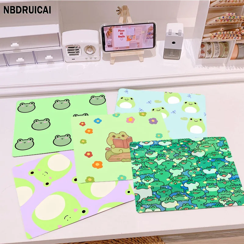 

Игровой коврик для мыши «сделай сам» с симпатичной лягушкой, игровой Настольный коврик, коврик для клавиатуры, декоративный коврик для ПК, Н...