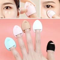 air cushion sponge makeup tool finger makeup puff foundation puff mini size 10pcs dry wet dual use bb cream applicator colorful