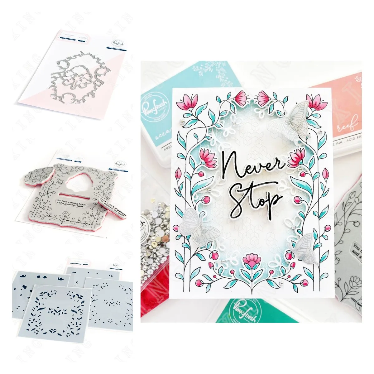 

New Spark of Goodness Metal Cutting Dies Silicone Stamps Stencil Diy Scrapbooking Paper Handmade Album Stamp Greeting Card Make