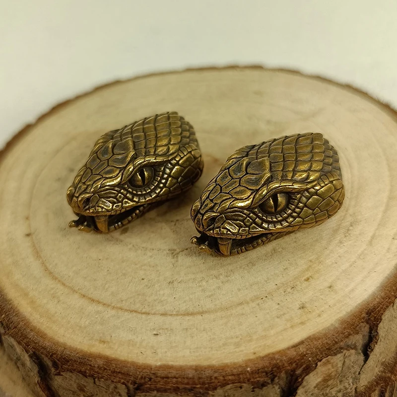 Винтажные медные брелки ручной работы в виде головы змеи подвеска стиле ретро