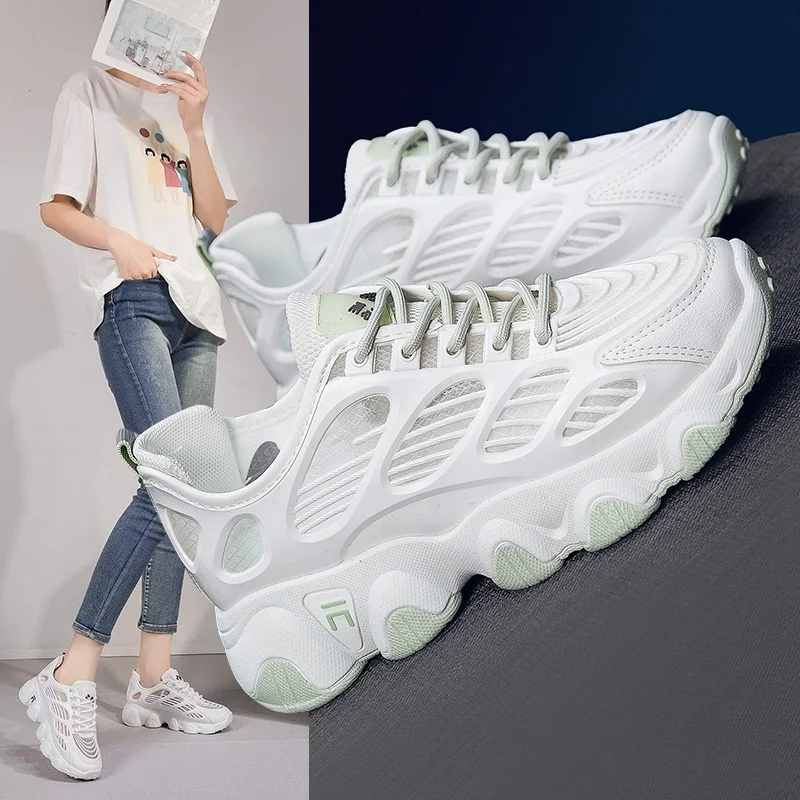 

Women's Summer Shoes Microfiber Pu Mesh Sneakers for Women Free Shipping White Hollow Out Shoes for Women 2023 Casual Sneakers