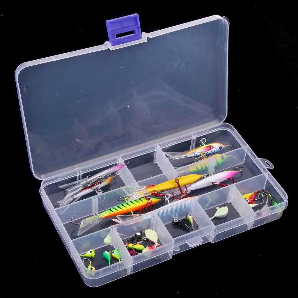 

26pcs/set Winter Ice Fishing Hooks Artificial Hard Lures Jigs Head Hook