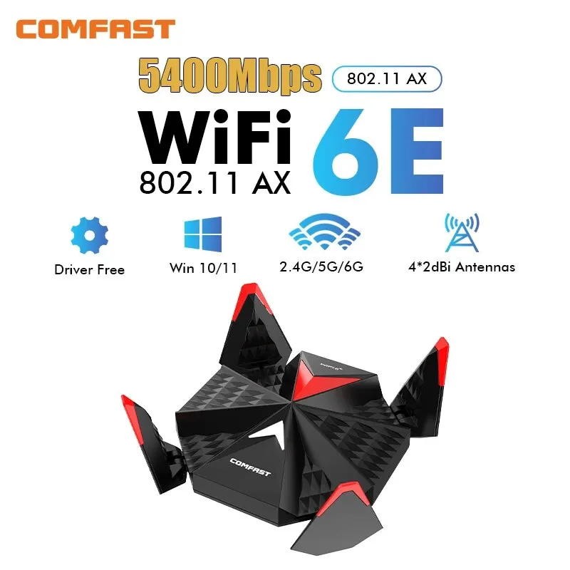 USB-адаптер Comfast AX5400 WiFi 6 2 4G 5