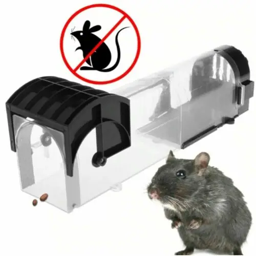 

Safe Firm Humane Reusable Plastic Rodents Trap Household Mouse Catcher Smart Self-locking Mousetrap for Indoor Outdoor Garden