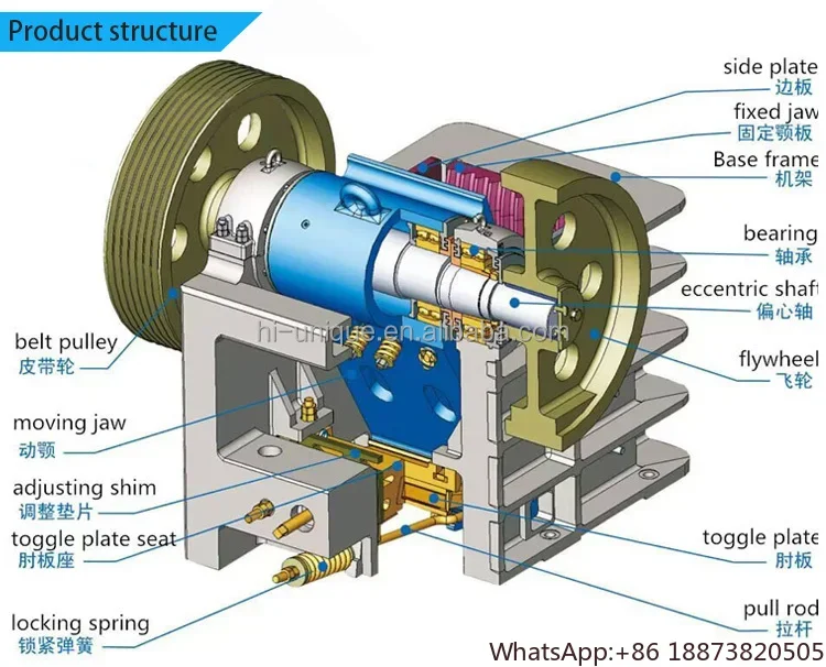Щелепа дробилка камня мобильная бетонная речная щелепа машина для продажи