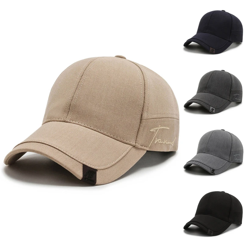

High Quality Solid Baseball Caps For Men Sunshade Simplicity Outdoor Casquette Men Trucker Hats