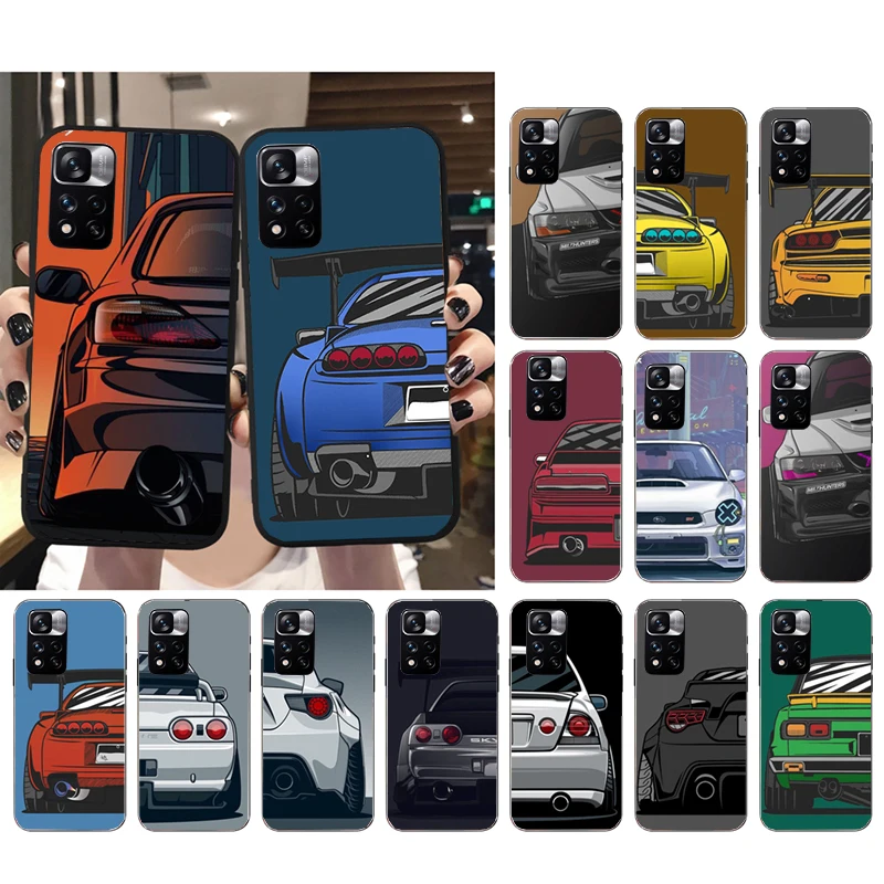 

Phone Case For Xiaomi Redmi Note 12 Pro 11S 11 10 Pro 9Pro 8Pro Note9 10S Redmi 10 10C 9C JDM Sports Car Case