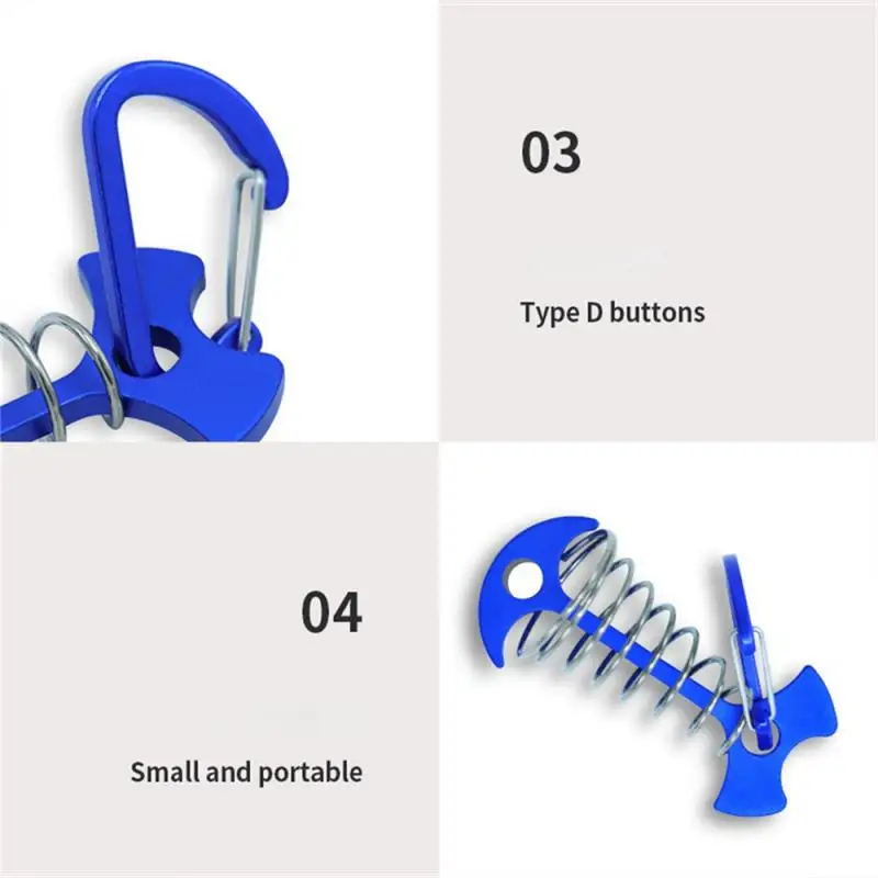 Пружинный гвоздь Синий алюминиевый сплав Светлый материал Маленькие и