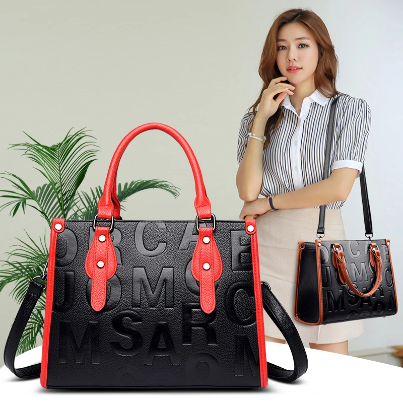 

Высококачественные кожаные женские сумки, винтажные женские сумки, роскошные дизайнерские простые сумки на плечо, черные сумки-мессенджер...