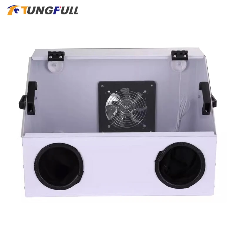 Grinding Polishing Box Lapping Protector Sandblasting Dust-proof Case Dental Sandblaster Dust Collector Dust Proof Cover