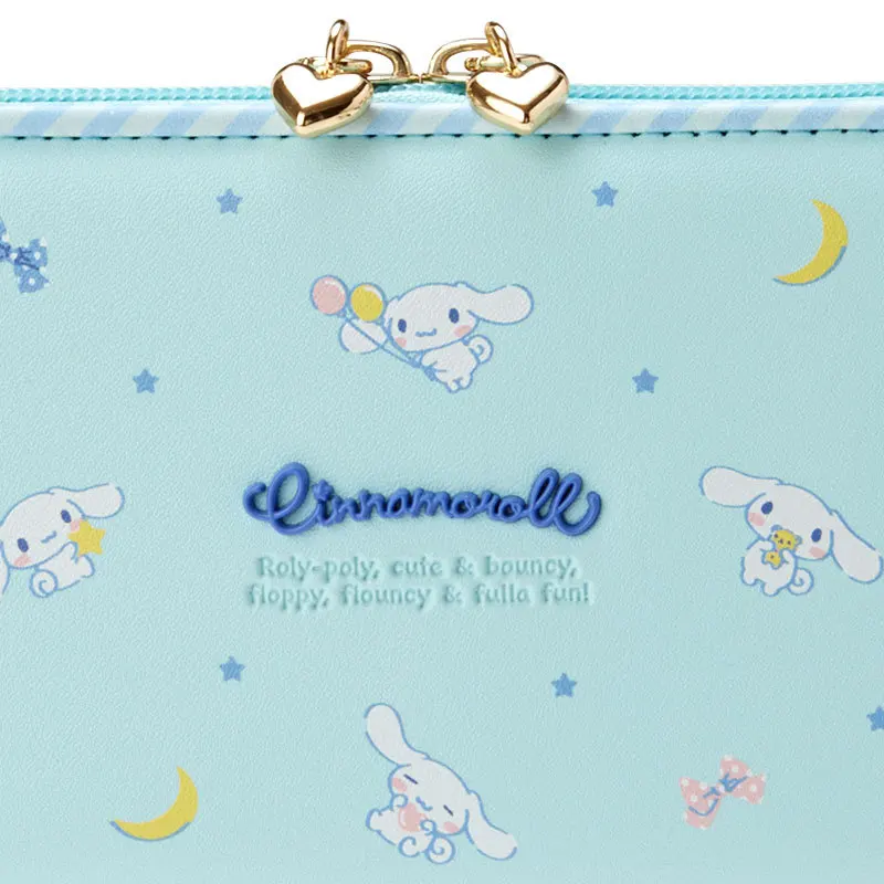Sanrios Kuromi Mymelody Cinnamoroll Kawaii Cartoon PU Long Women's Wallet Anime Card Holder Clutch Bag Coin Purse Party Gifts images - 6