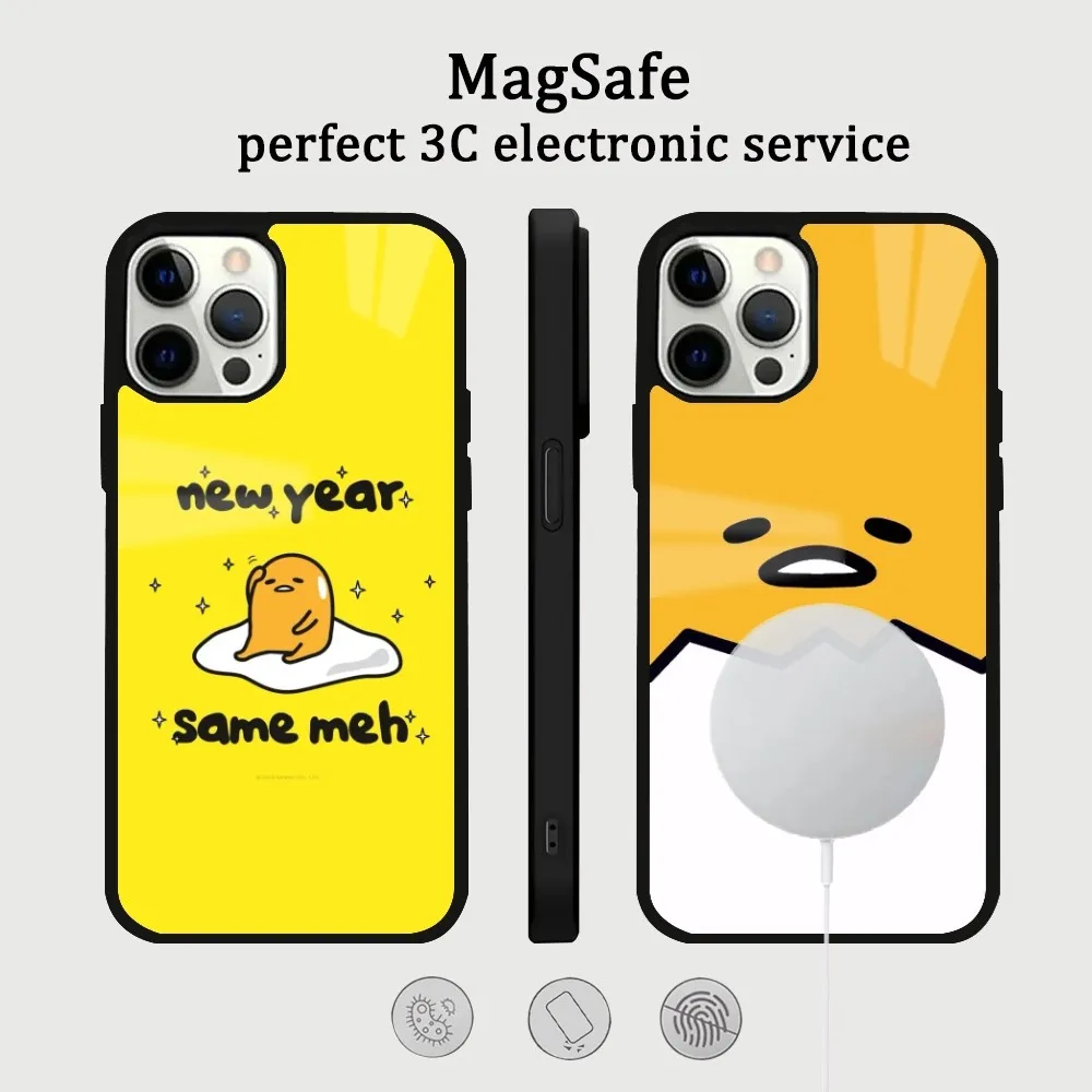 G-Gudetama Чехол для телефона с забавным мультяшным рисунком IPhone 16 15 14 13 12 11 Pro Max Plus Mini