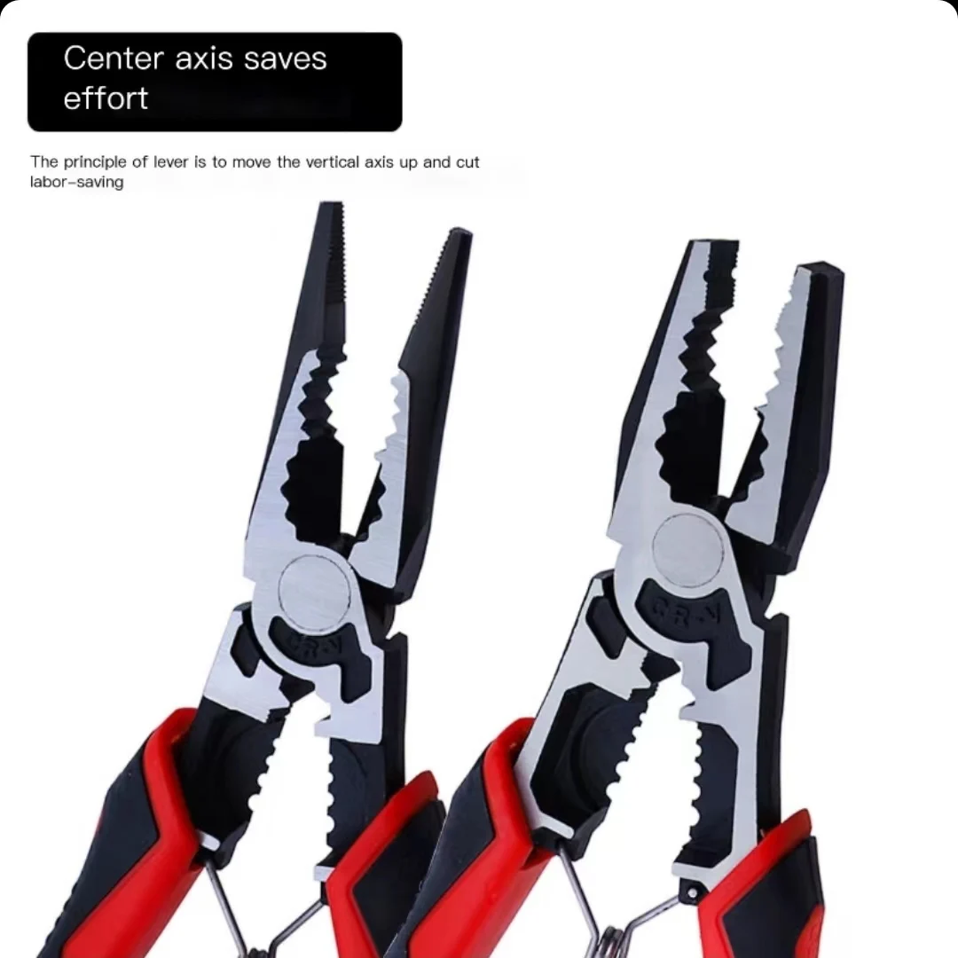 

Vice pliers, strong steel wire pliers, chrome vanadium steel pointed nose pliers, industrial grade diagonal nose pliers