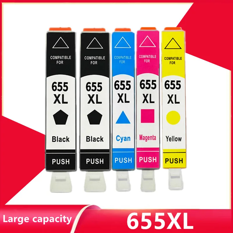 

Compatible Ink Cartridge For HP 655 655XL Replacement For HP655 Deskjet 3525 5525 4615 4625 4525 6520 6525 6625 Printer