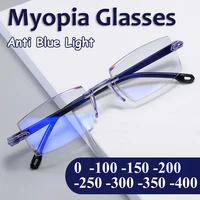 men anti blue light myopia glasses high quality mens and womens eyeglasses prescription 1 0 1 5 2 0 2 5 3 0 3 5 4 0