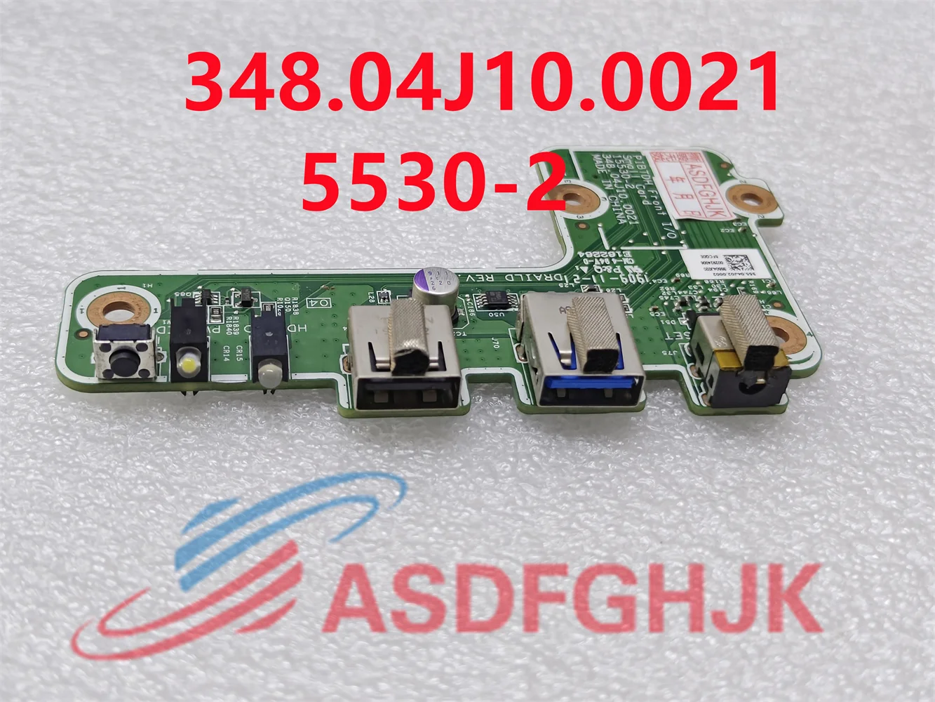 Oryginał 15530-2 do laptopa HP przełącznik przycisku zasilania USB Audio IO płyta Ethernet 348.04J10.0021 Test OK