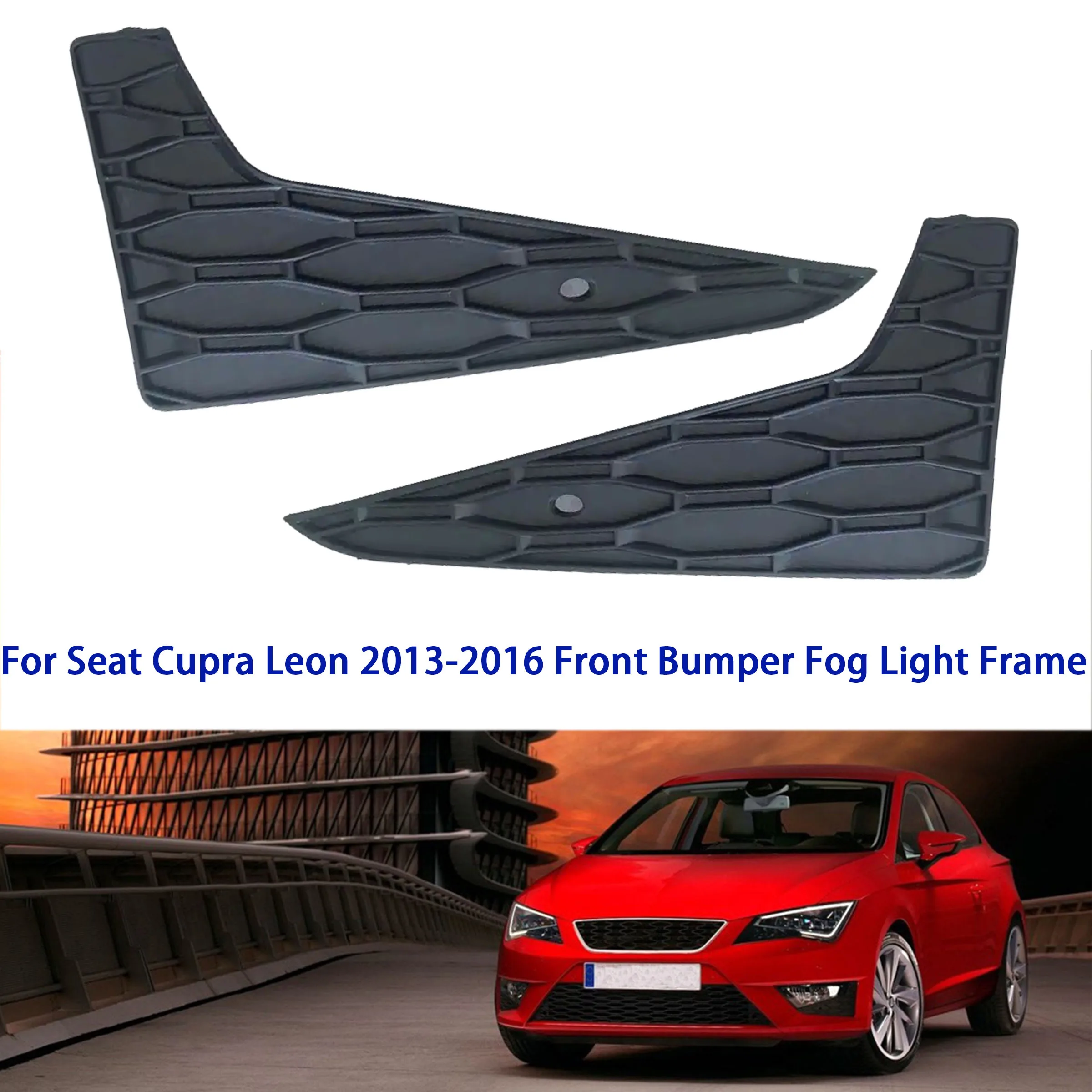 

Для Seat MK3 FR Leon 2013 2014 2015 2016 передний бампер противотуманная фара крышка решетка рамка предварительно подъемные автомобильные аксессуары 5F0853665B