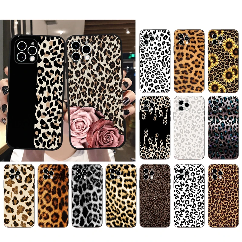 

Animal Leopard Print Phone Case For iphone 14 Pro Max 13 12 11 Pro Max XS XR X 12mini 7 8 Plus SE Case Funda