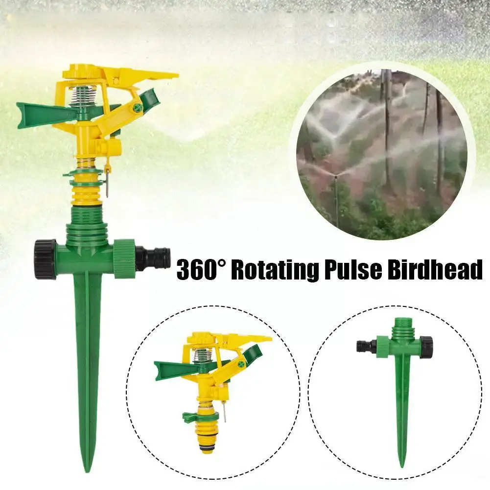 

Импульсное ротационное сопло, вращающееся на 360 градусов, распылители, поливочная резьба, наземная пластиковая садовая вставка с шипами F5V9