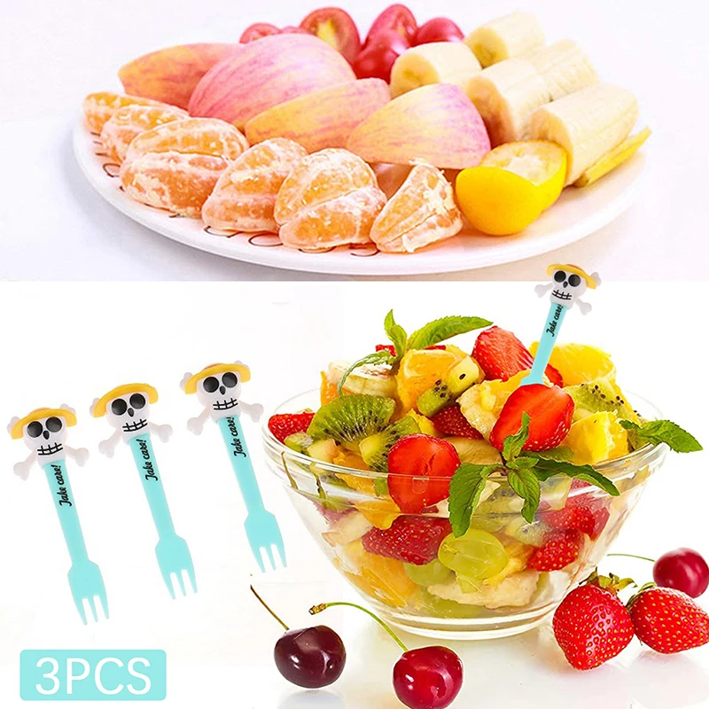 

3 шт., вилки для фруктов в виде черепа